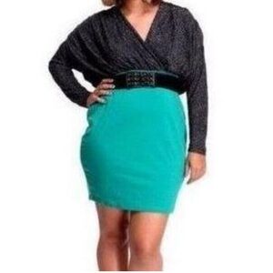 Apple Bottoms Python Crush Jet Black Shimmer Dress Women's Size Medium M